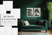 44 Frames and Wallpaper Mockup, a Product Mockup by mock-ups (Thumbnail 1 of 18)