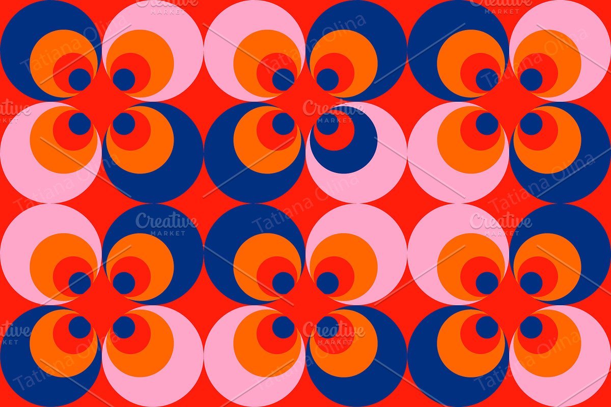 Geometric pattern with floral motif, a Pattern Graphic by Art's and patterns (Photo 2 of 4)