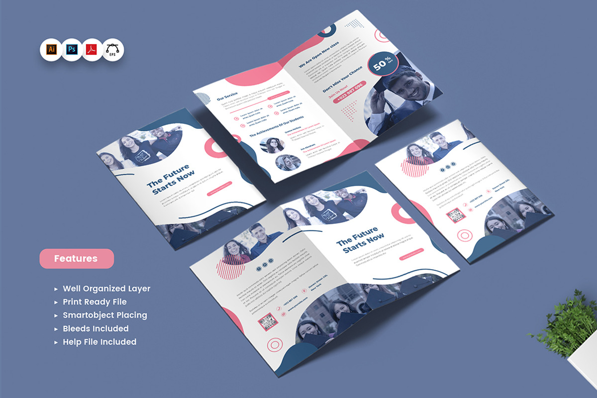 Education Bifold Brochure, a Brochure Template by Rahardi Creative (Photo 4 of 5)