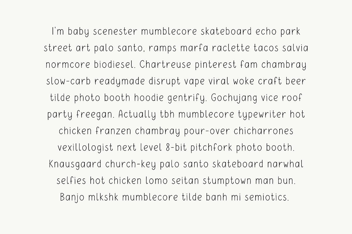 Raccoon Cute Handwritten Font, a Handwritten Font by Sofia Skoog (Photo 5 of 10)
