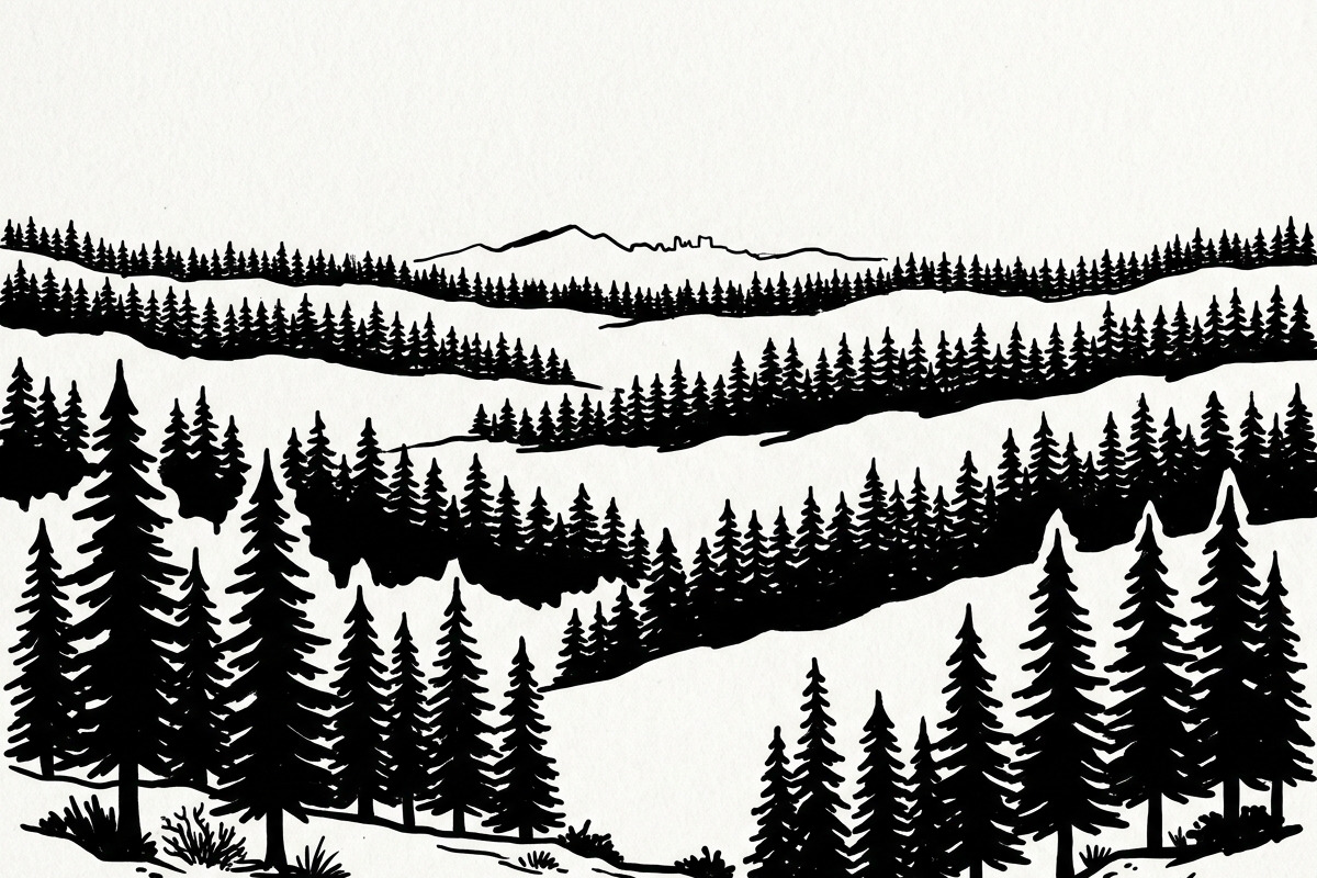 Majestic Pine Trees SVG, a Finance Illustration by Amazin_art (Photo 32 of 32)