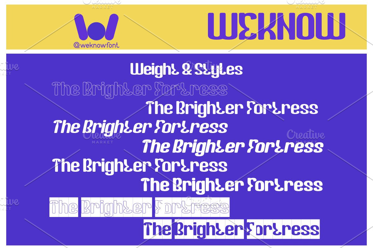 The Brighter Fortress font, a Font by weknow (Photo 6 of 8)
