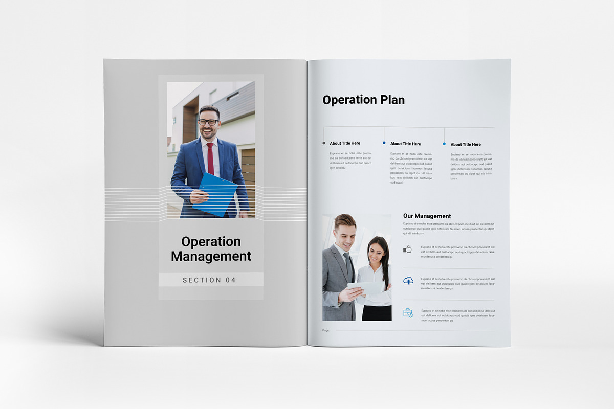 Business Plan Template I Canva, a Brochure Template by PixWork (Photo 11 of 14)