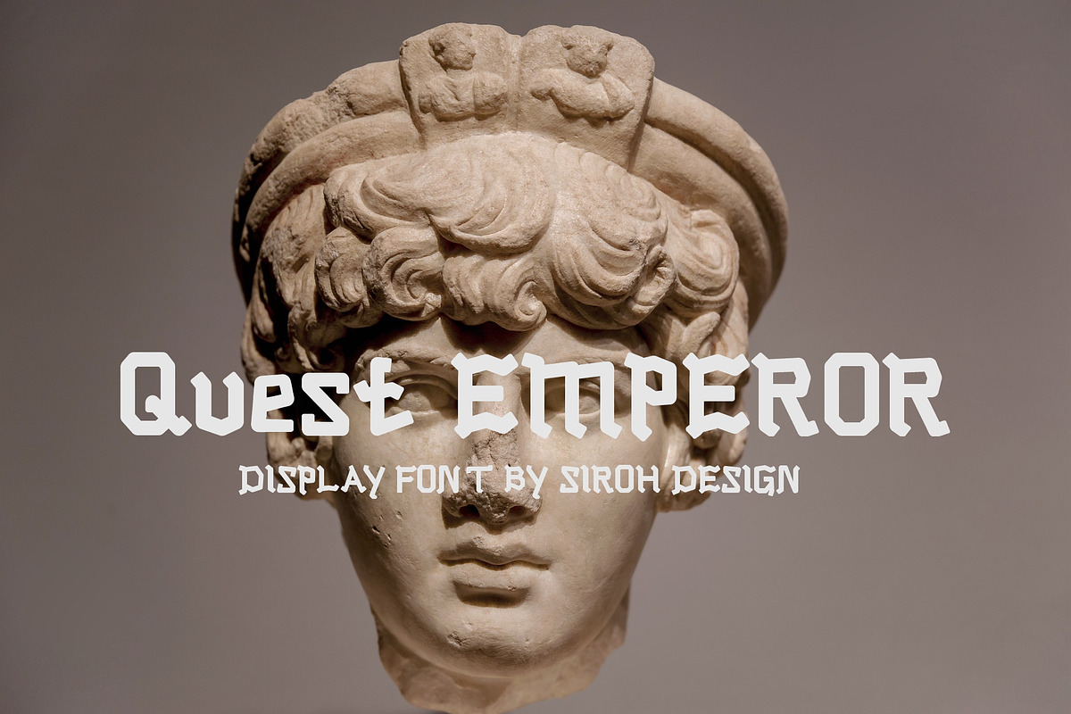 Quest Emperor Font, a Serif Font by atapdesain (Photo 1 of 3)