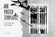 Ink Poster Templates, a Poster Template by Inartflow (Thumbnail 1 of 14)