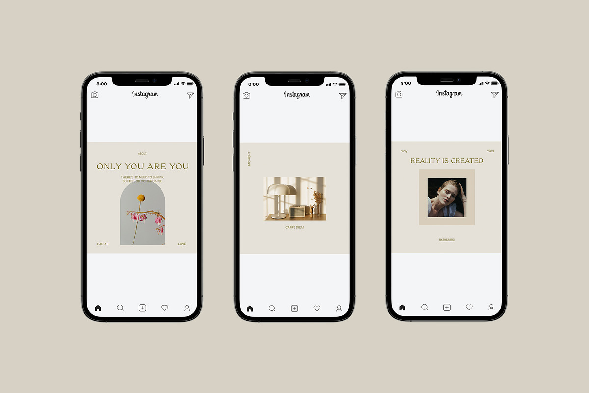 CANVA PS Instagram Templates Posts, a Social Media Template by Love Radiation Studio (Photo 4 of 16)