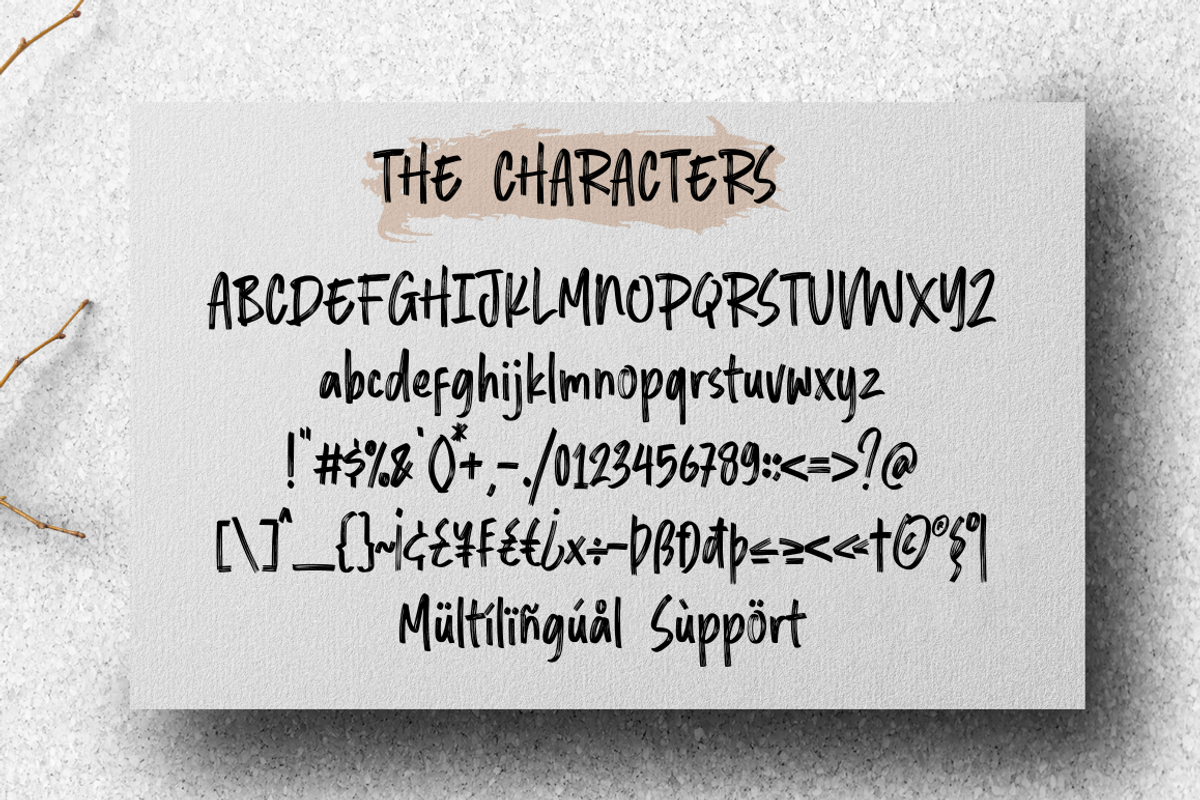 Rocklist Brush Font, a Font by Sronstudio (Photo 10 of 10)