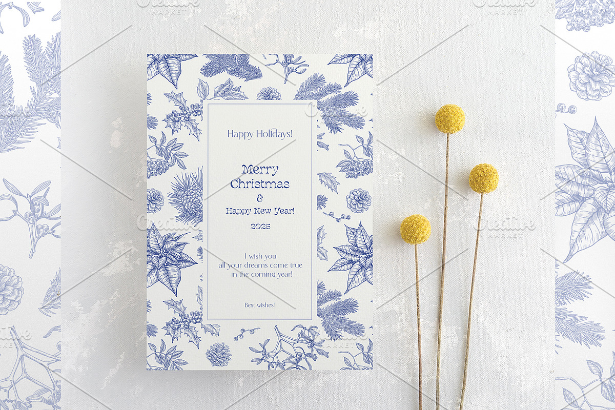Christmas patterns Vector set Toile, a Pattern Graphic by ON_lineart_store (Photo 7 of 10)