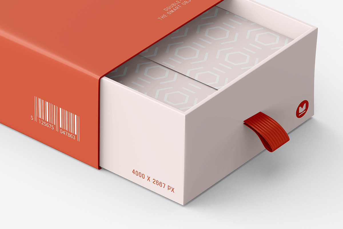 Sliding Gift Box Mockup PSD, a Packaging Mockup by Ram Studio LLC (Photo 5 of 15)