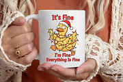 Funny Christmas Goose PNG, an Illustration by Designking (Thumbnail 5 of 6)