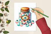 Cute Halloween Clipart, a Graphic by designcity5 (Thumbnail 5 of 5)
