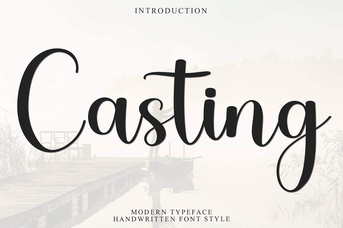 Casting, a Handwritten Font by FreshTypeINK (Photo 1 of 8)