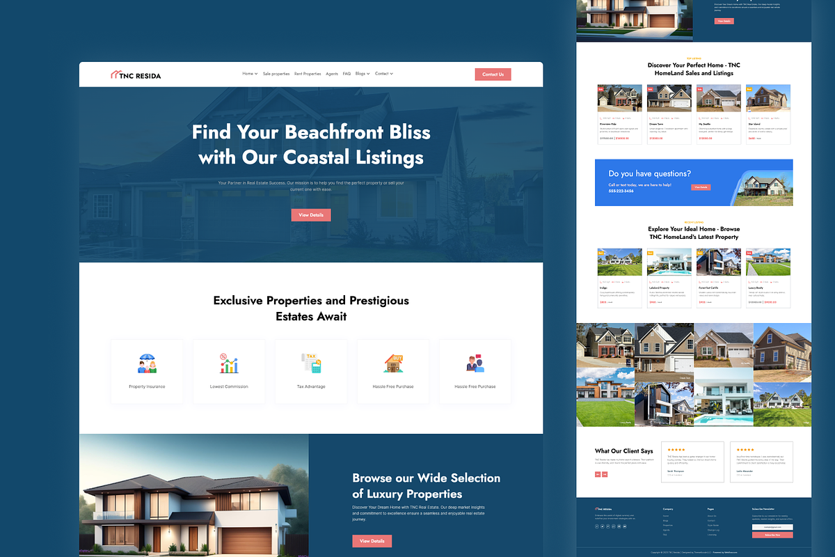 Resida, Real Estate Website Template, a HTML Template by TNCFlow (Photo 3 of 5)
