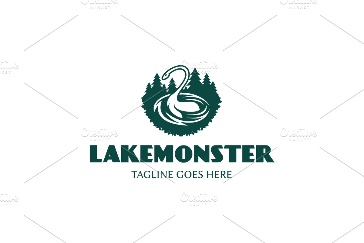 Lake Monster Logo, a Branding & Logo Template by ashenterprise
