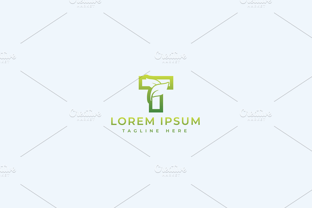Letter T leaf logo, a Branding & Logo Template by vectplus (Photo 1 of 2)