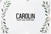 Carolin Duo 5 Font Family Pack, a Sans Serif Font by Creativetacos (Thumbnail 1 of 10)