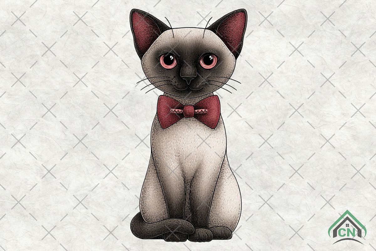 Whimsical Cat PNG, an Illustration by Craft Nest (Photo 1 of 6)
