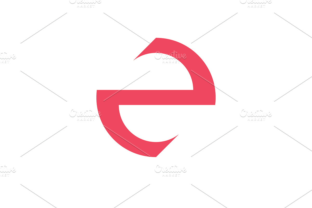 E Logo Design and template. Creative, a Branding & Logo Template by T.Vooka