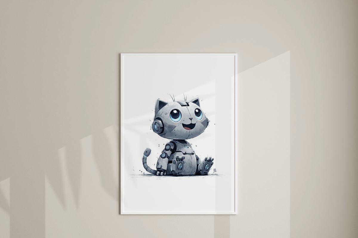 Robotic Cats Clipart Set, a Decorative Illustration by Pati Charm Studio (Photo 7 of 8)