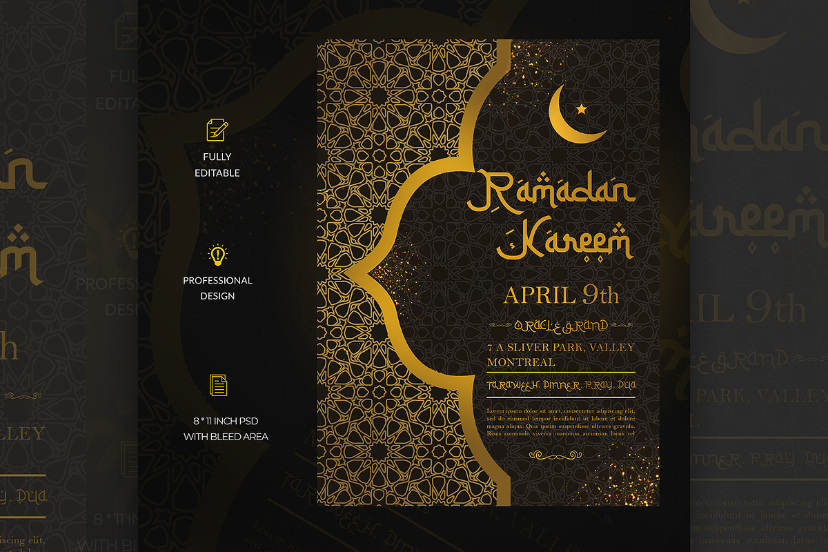 Ramadan/ Eid flyer template, a Flyer Template by kamalrawat_gd (Photo 2 of 2)