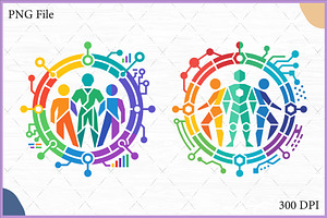Diversity Inclusion Technology SVG, a Technology Illustration by Gfx Expert Team