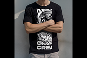 Black T-shirt Mockup Male and Female, a Shirt Mockup by AnagramDesign (Thumbnail 6 of 18)