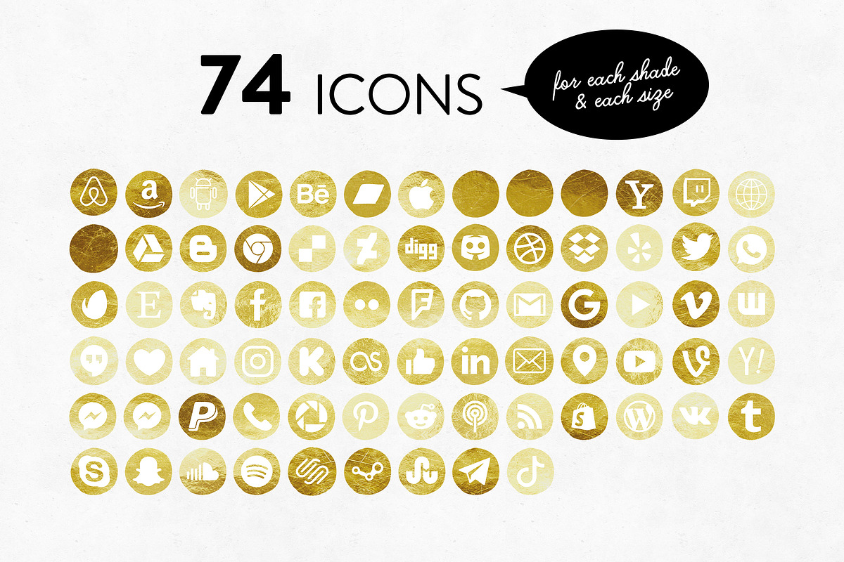 Social Media Icons BUNDLE, an Icon by Fearless Confetti (Photo 4 of 4)