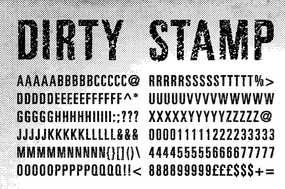 Dirty Stamp Vector Characters preview 3
