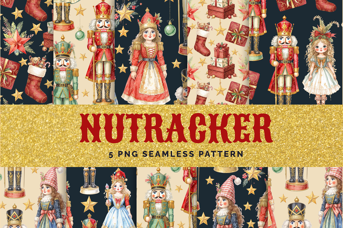 Seamless Christmas Nutcracker, a Graphic by ClipArtRoom (Photo 2 of 8)