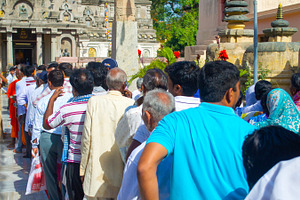 Indian people around bihar temple stock photo containing asian and attukal