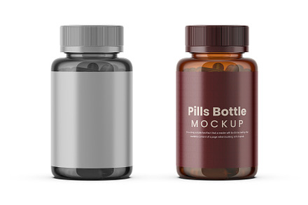 Pills Bottle Mockup
