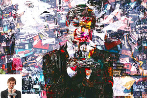 Paper Collage Art Photoshop Action