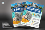 Referral Program Flyer Templates, a Flyer Template by kinzi21 (Thumbnail 4 of 4)
