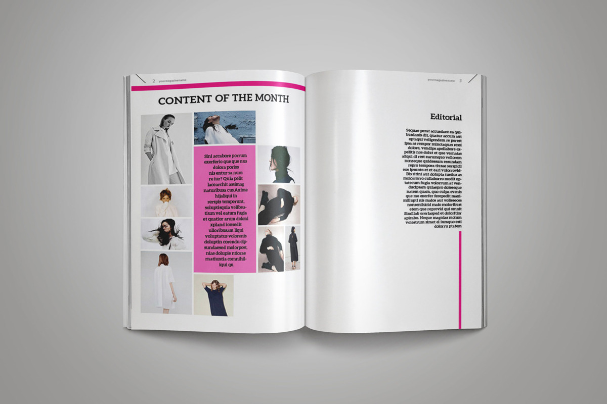 InDesign Magazine Template, a Magazine Template by Indotitas (Photo 2 of 6)