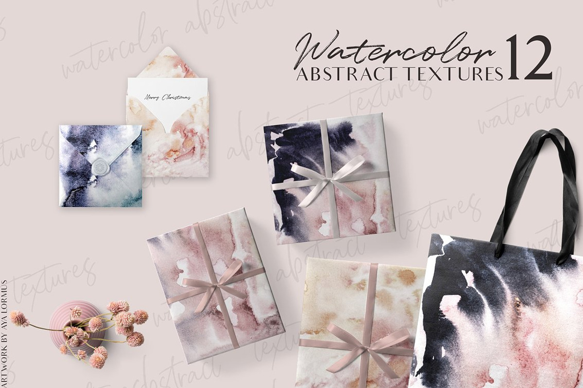 Mystical watercolor textures, a Texture Graphic by AyaLormus (Photo 15 of 15)