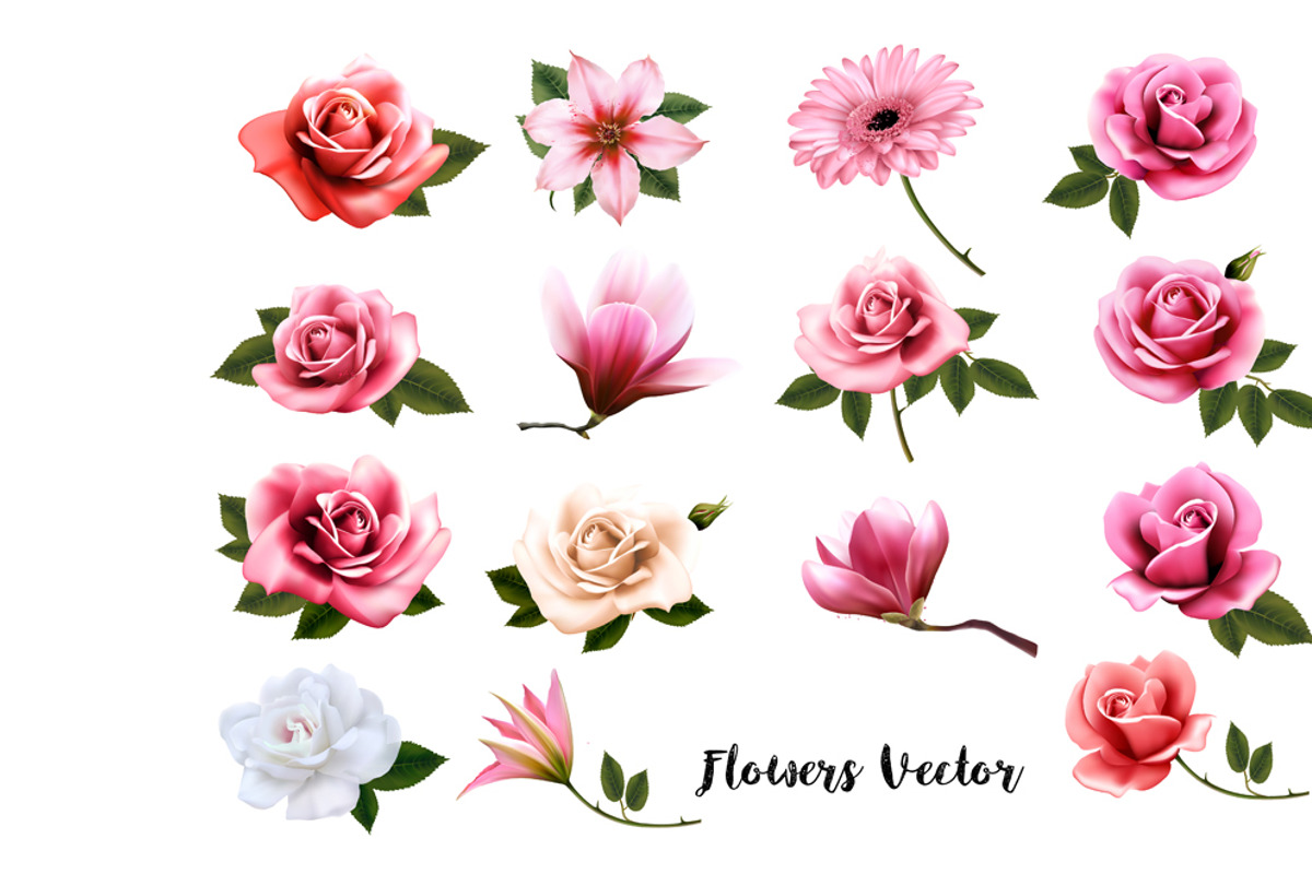 Mega collection of colorfuf flowers, an Object Graphic by ecco
