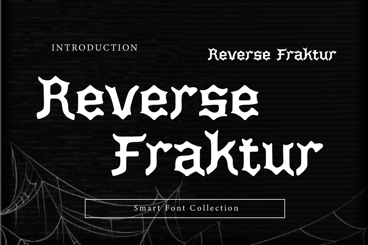 Reverse Fraktur, a Blackletter Font by Wow Magic (Photo 1 of 3)