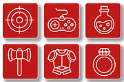 Gaming Icon Set, an Outline Icon by Tekuni (Thumbnail 7 of 10)