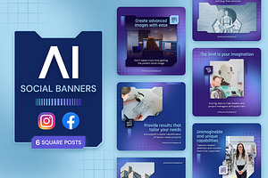 AI Social Media Post Templates, a Social Media Template by Brandify Studio