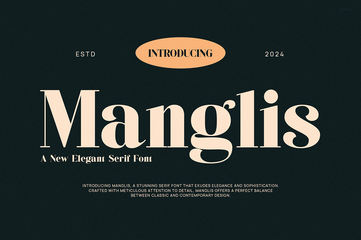 Manglis - Classy & Stylish Serif, a Serif Font by TypeLogue (Photo 1 of 5)