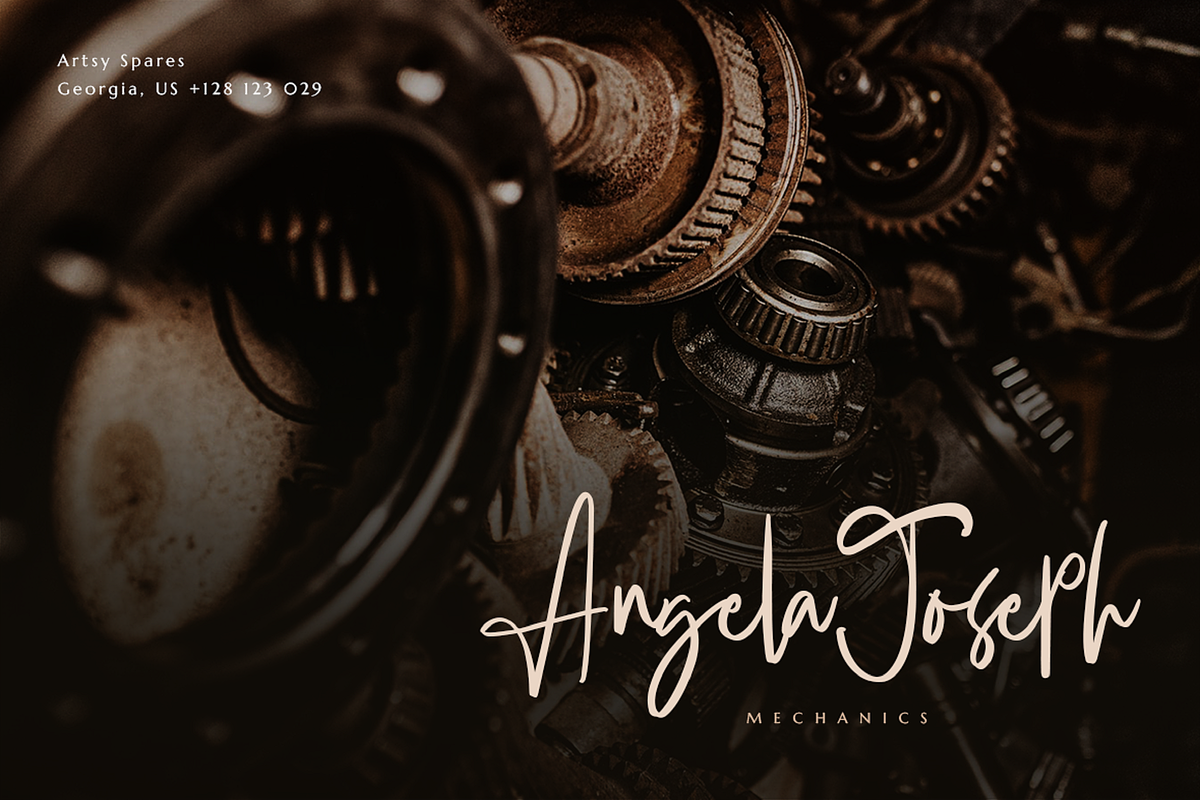 Bankstory - Handwritten Font preview 6