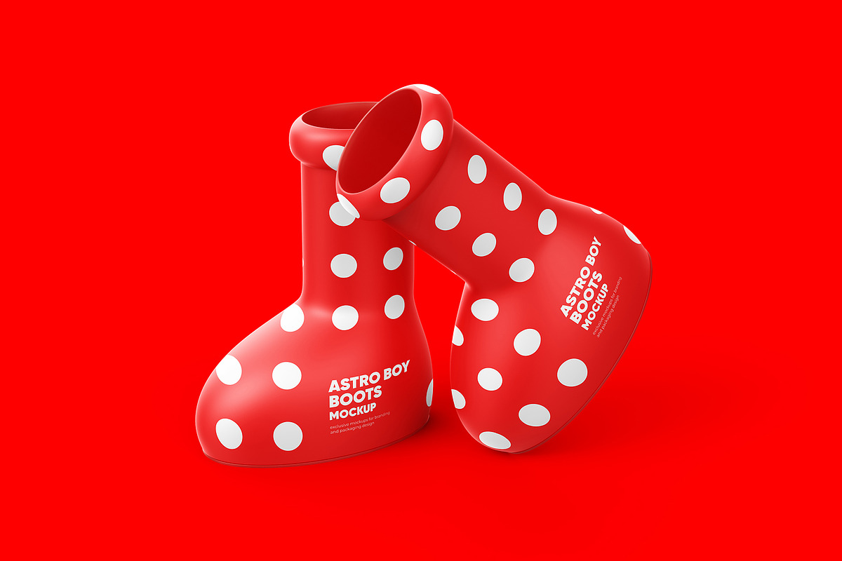 Astro Boy Boots Mockup - 2 PSD, a Product Mockup by easymock (Photo 7 of 10)