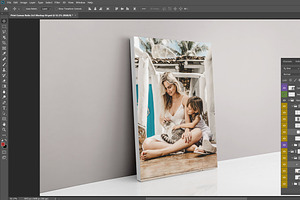 Portrait Canvas Ratio 2x3 Mockup 04