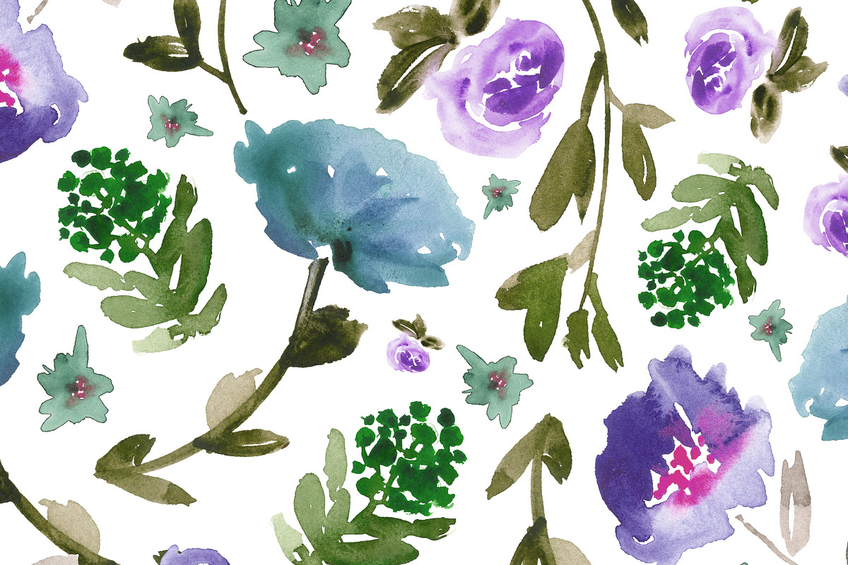 Purple, blue and green, a Pattern Graphic by Anya-D (Photo 2 of 3)