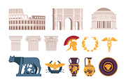 Ancient Rome symbols and characters, a Person Illustration by Good Studio (Thumbnail 3 of 4)
