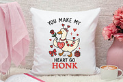 Funny Valentine Goose PNG, Valentine, an Illustration by DreamPrint404 (Thumbnail 5 of 8)