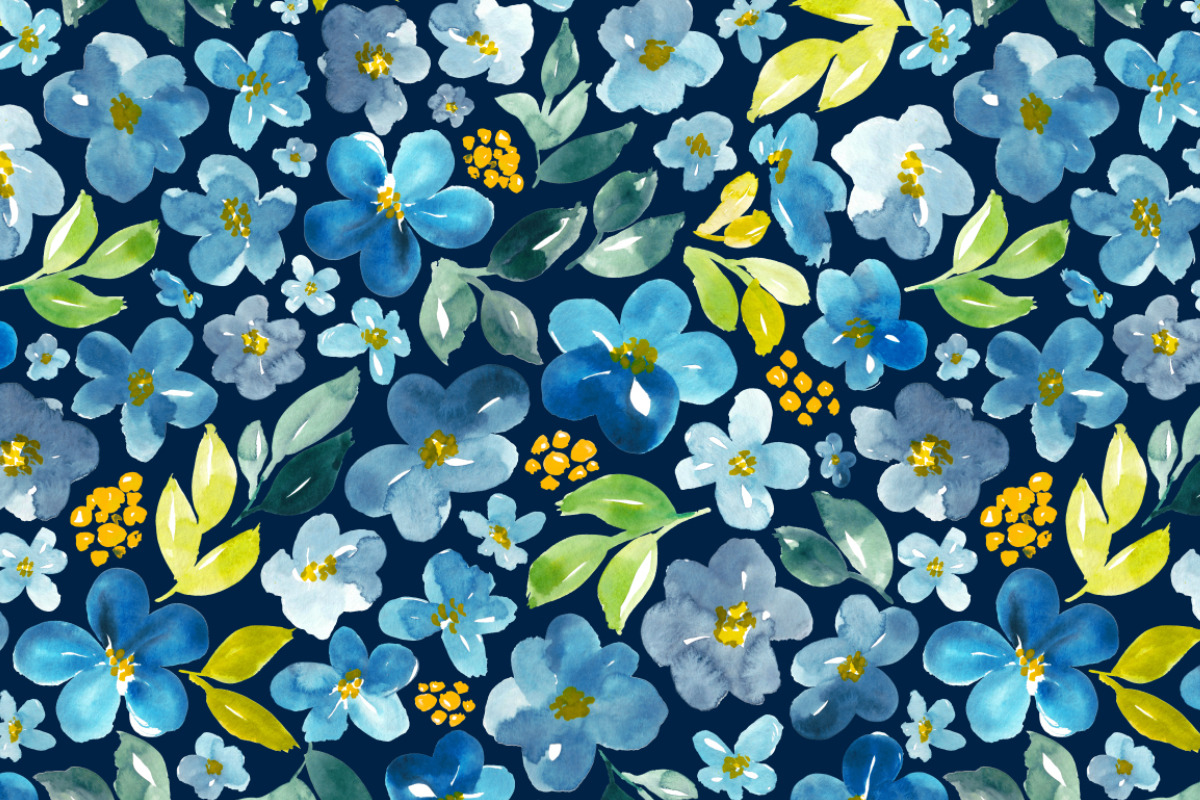 Blue, green, orange and navy, a Pattern Graphic by Anya-D (Photo 3 of 7)