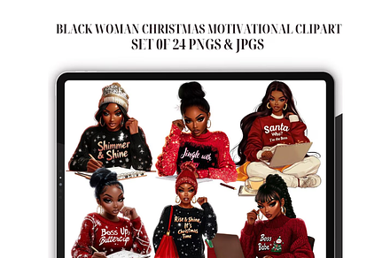 Black Woman Christmas Motivational