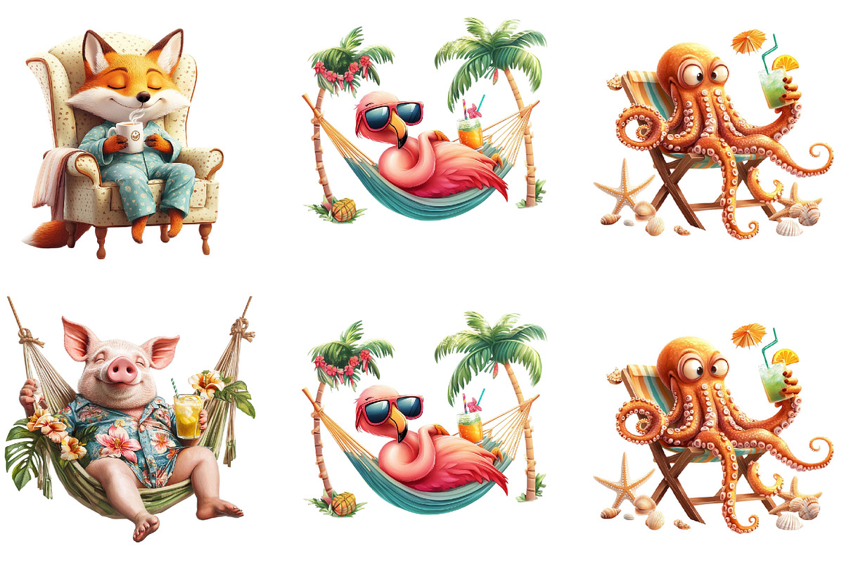 Quirky Retirement Clipart, a Seasonal Illustration by Designking (Photo 5 of 5)