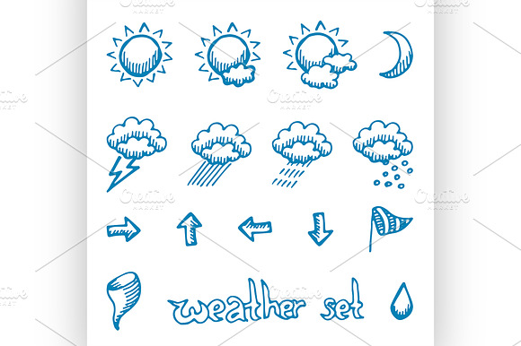 Weather Symbols Set